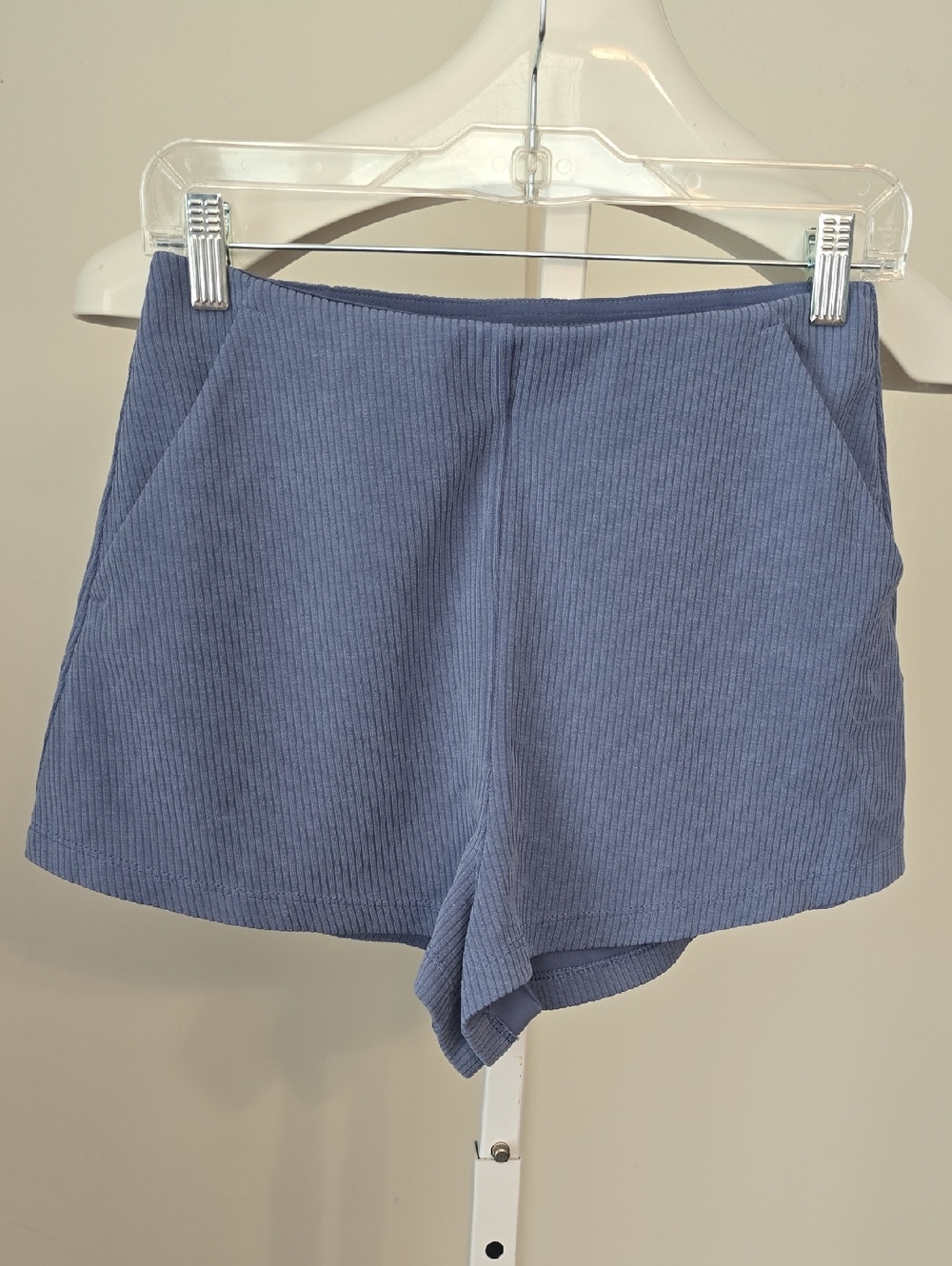 lululemon athletica Ribbed Slate Blue Bike Shorts